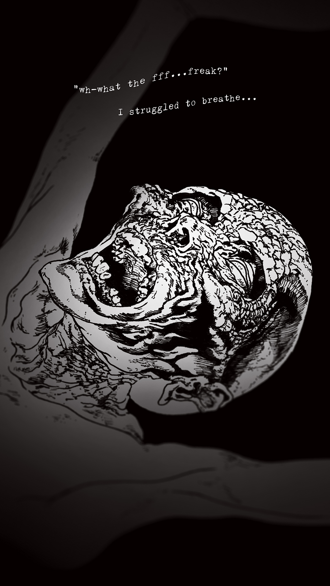 a page from FANA, original comic series, hand drawn illustration, ink on paper, 2d art, autobiography, FANA, rrfana, rr, Rita Rahimi, Ramin Rahimi,  کتاب مصور فنا ، ریتا رحیمی ، رامین رحیمی 
