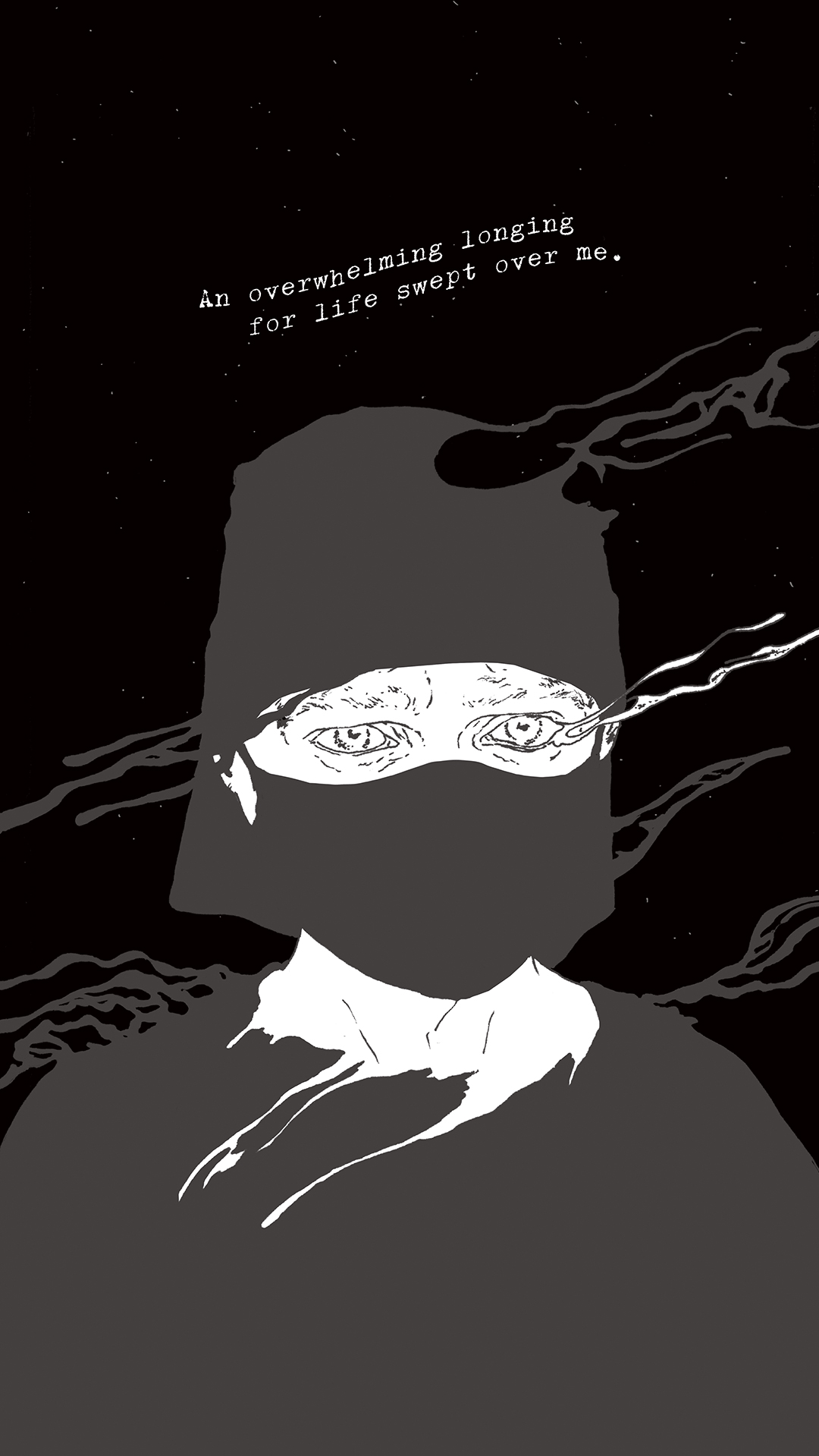 a page from FANA, original comic series, hand drawn illustration, ink on paper, 2d art, autobiography, FANA, rrfana, rr, Rita Rahimi, Ramin Rahimi,  کتاب مصور فنا ، ریتا رحیمی ، رامین رحیمی 
