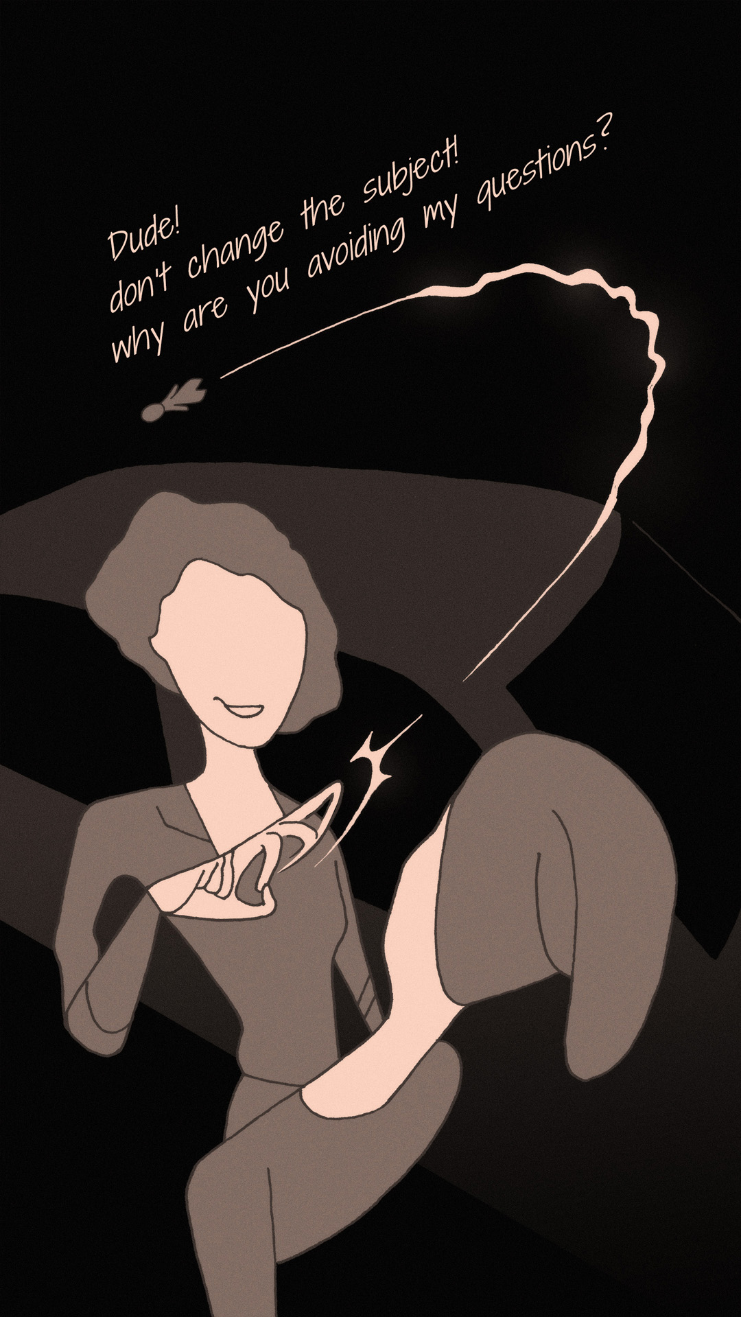 a page from FANA, original comic series, hand drawn illustration, ink on paper, 2d art, autobiography, FANA, rrfana, rr, Rita Rahimi, Ramin Rahimi,  کتاب مصور فنا ، ریتا رحیمی ، رامین رحیمی 
