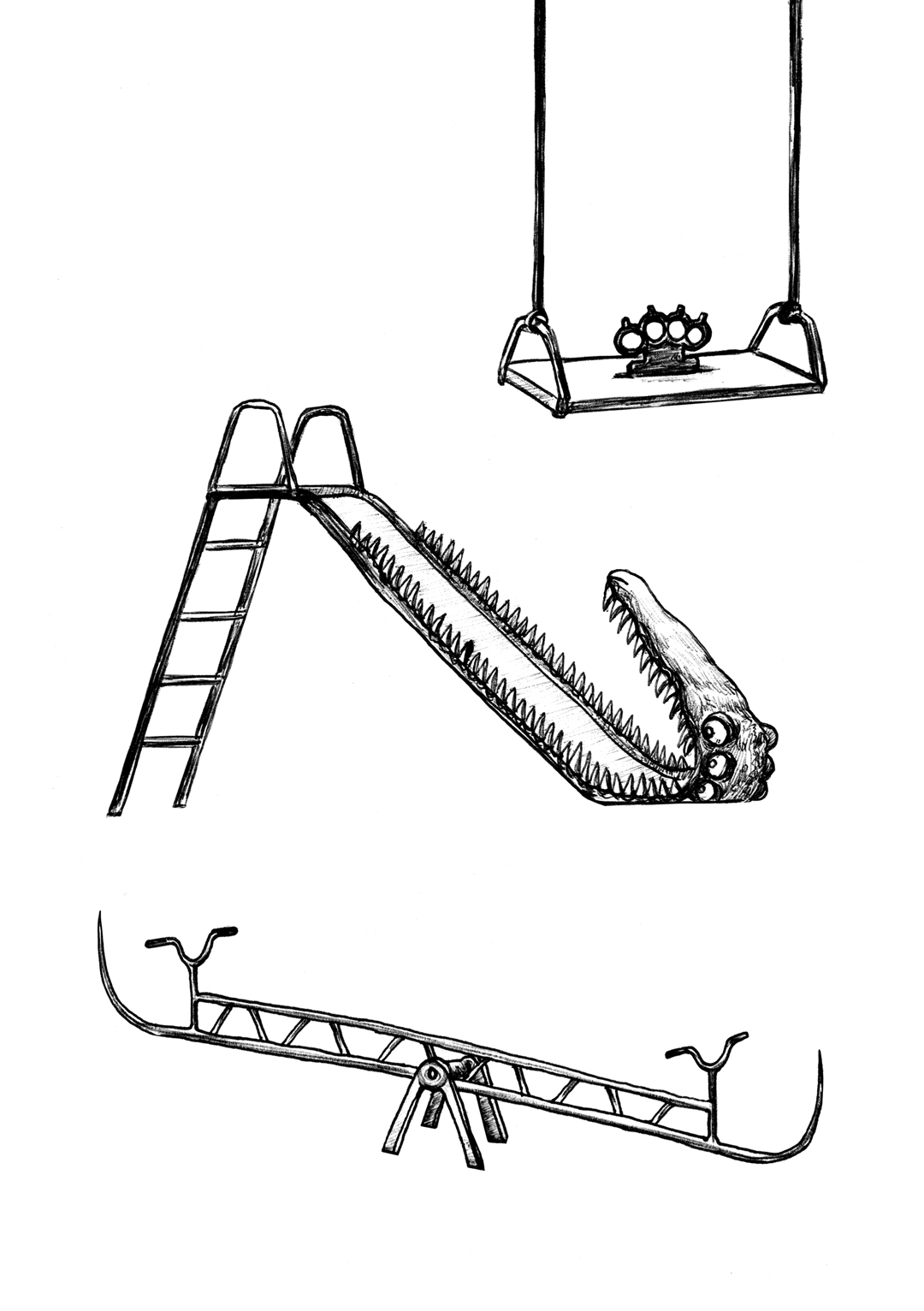 a page from GOON, original artist book, hand drawn illustration, ink on paper, 2d art, independent, FANA, rrfana, rr, Rita Rahimi , ریتا رحیمی ، Ramin Rahimi, کتاب مصور گون , رامین رحیمی